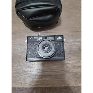 Vintage Sitacon ST-3 45mm Camera Black With Strap And Case